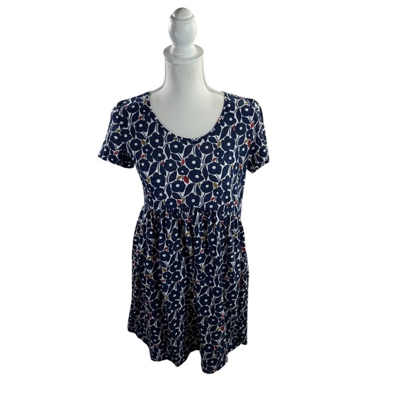 Seasalt Cornwall Tops - Seasalt Cornwall Women's Short Sleeve Floral Cotton Maternity Tunic in Blue 6